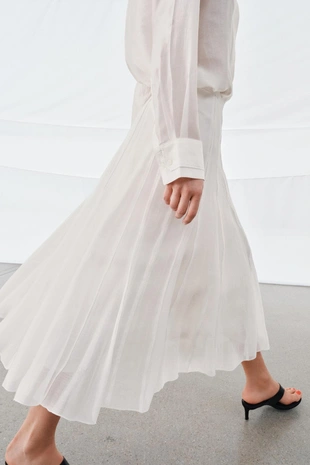 Комбинированная струящаяся юбка — ZW COLLECTION- Заказать в России