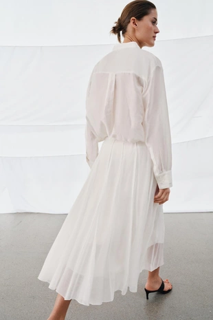 Комбинированная струящаяся юбка — ZW COLLECTION- Заказать в России