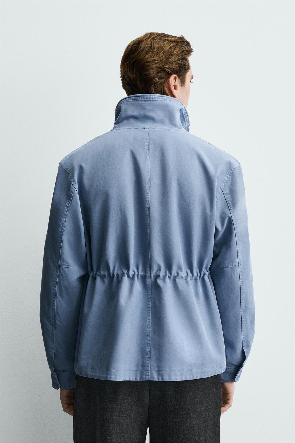 КУРТКА REGULAR FIT ИЗ ВЫСТИРАННОГО ХЛОПКА