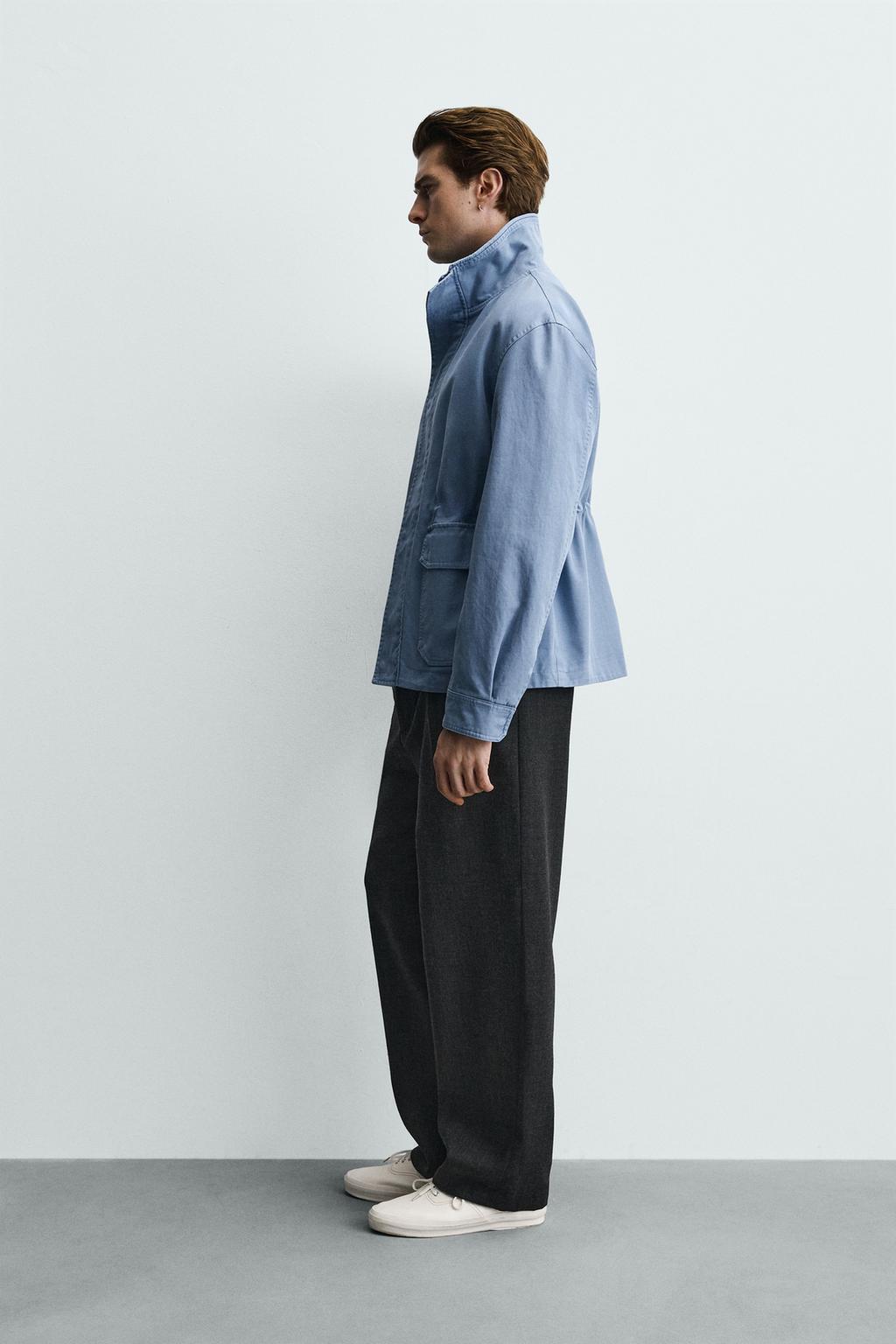 КУРТКА REGULAR FIT ИЗ ВЫСТИРАННОГО ХЛОПКА