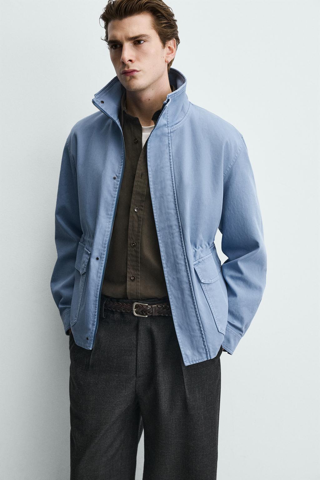 КУРТКА REGULAR FIT ИЗ ВЫСТИРАННОГО ХЛОПКА