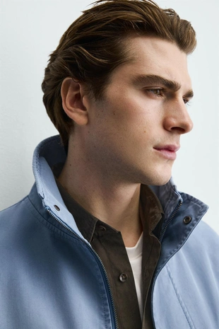 Куртка REGULAR FIT из выстиранного хлопка- Заказать в России