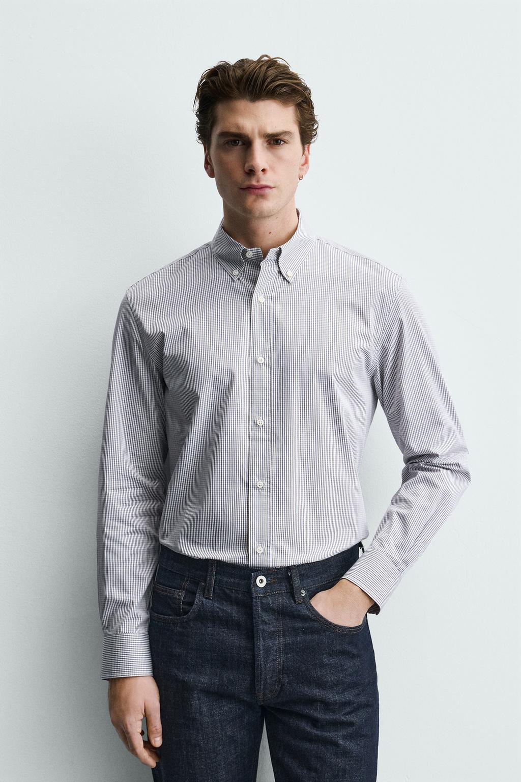 РУБАШКА REGULAR FIT В КЛЕТКУ