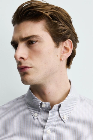 Рубашка REGULAR FIT в клетку- Заказать в России