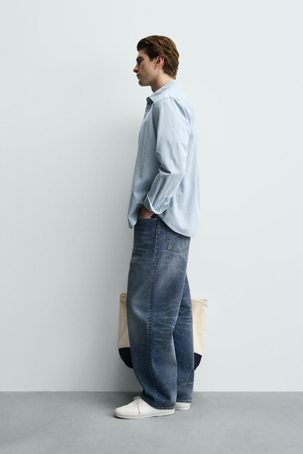 ВЫБЕЛЕННАЯ ДЖИНСОВАЯ РУБАШКА