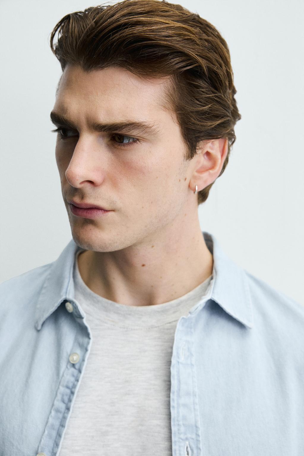 ВЫБЕЛЕННАЯ ДЖИНСОВАЯ РУБАШКА