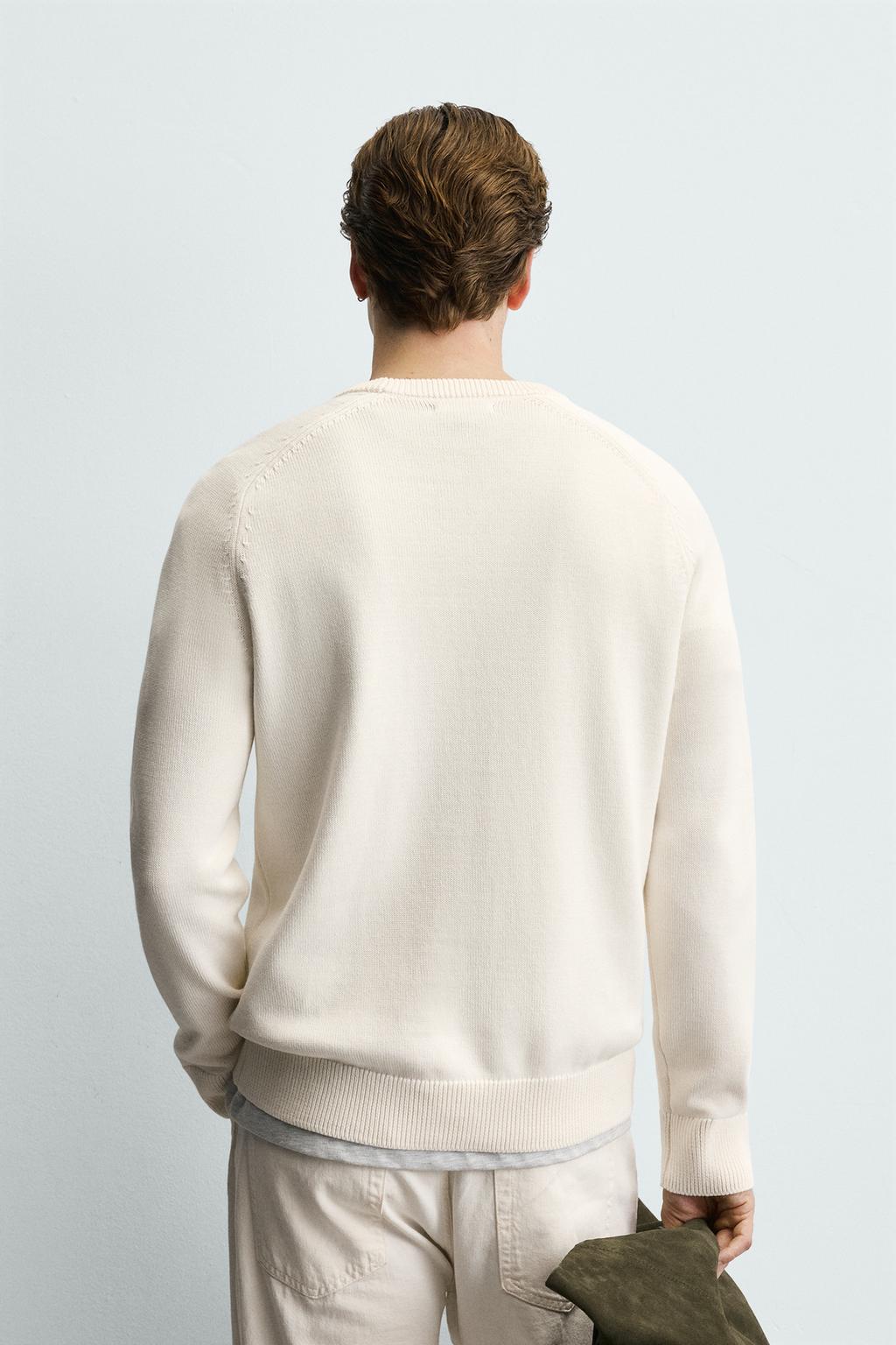 СВИТЕР ИЗ РЕЛЬЕФНОГО ХЛОПКА