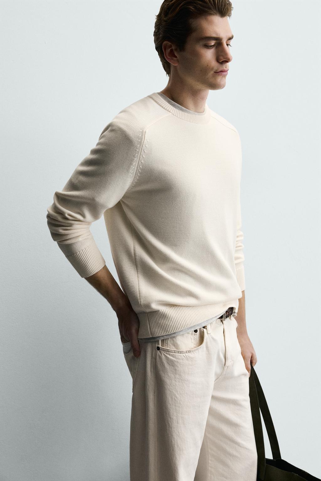 СВИТЕР ИЗ РЕЛЬЕФНОГО ХЛОПКА