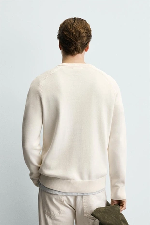 Свитер из рельефного хлопка- Заказать в России