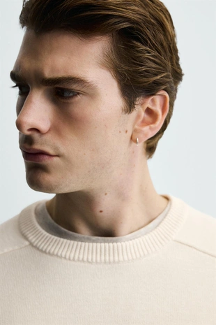 Свитер из рельефного хлопка- Заказать в России