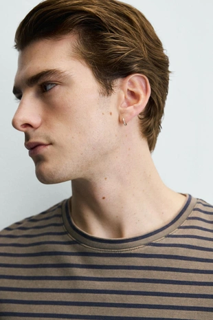 Футболка в полоску с эффектом потертости- Заказать в России