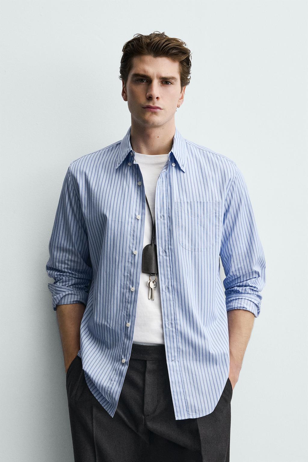 РУБАШКА REGULAR FIT В ПОЛОСКУ