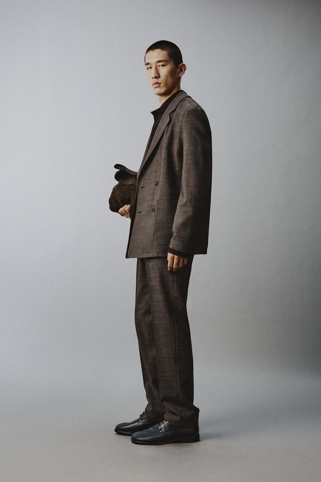 КОСТЮМНЫЕ БРЮКИ ИЗ 100% ШЕРСТИ СО СКЛАДКАМИ