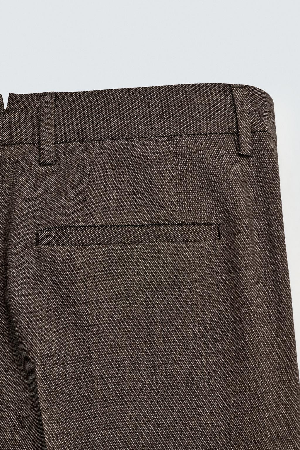 КОСТЮМНЫЕ БРЮКИ ИЗ 100% ШЕРСТИ СО СКЛАДКАМИ