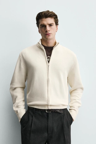 Кардиган с застежкой-молнией- Заказать в России