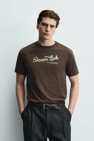 Футболка с вышитым лозунгом- Заказать в России