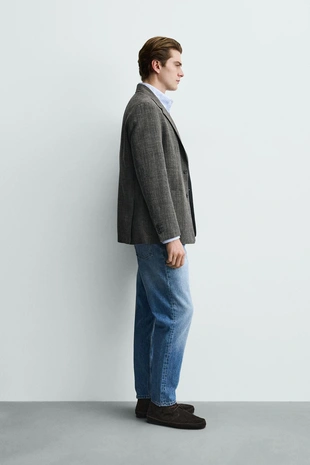 Блейзер из рельефной ткани классического кроя- Заказать в России