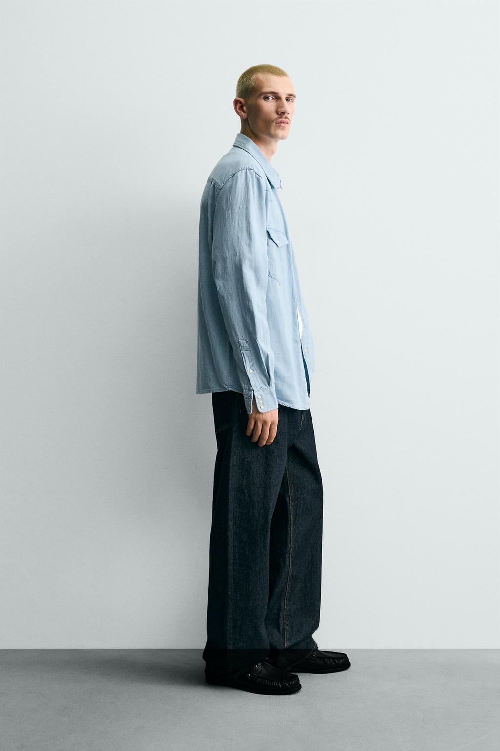 ДЖИНСОВАЯ РУБАШКА В КОВБОЙСКОМ СТИЛЕ