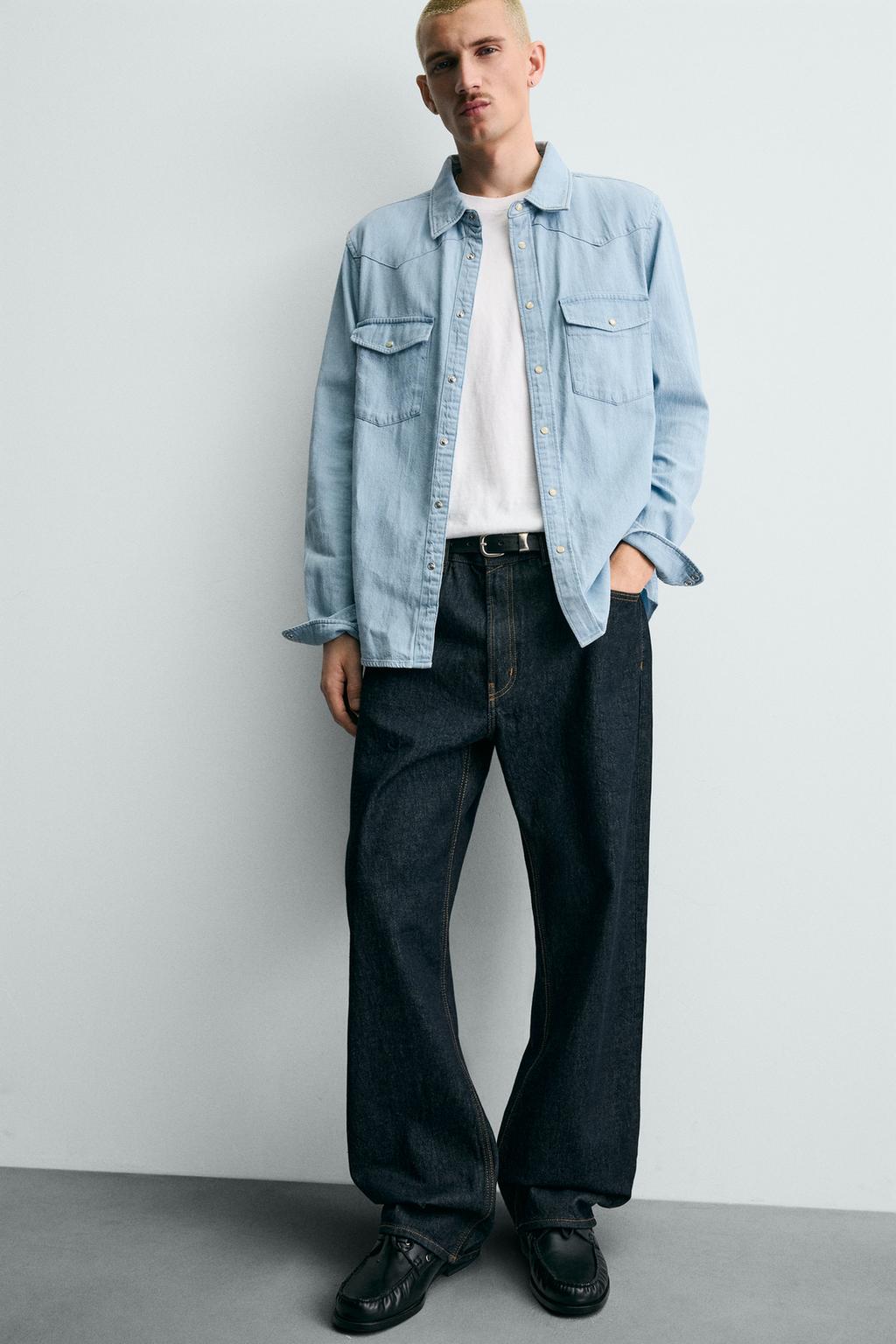 ДЖИНСОВАЯ РУБАШКА В КОВБОЙСКОМ СТИЛЕ