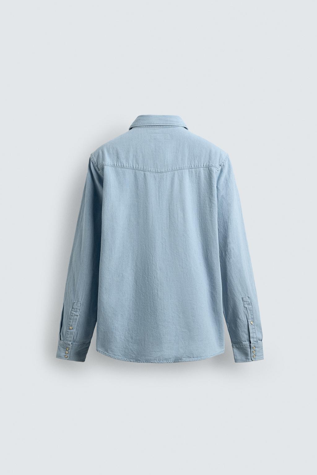 ДЖИНСОВАЯ РУБАШКА В КОВБОЙСКОМ СТИЛЕ