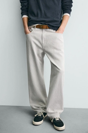 Брюки STRAIGHT FIT жаккард- Заказать в России