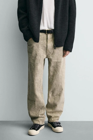 Брюки STRAIGHT FIT жаккард