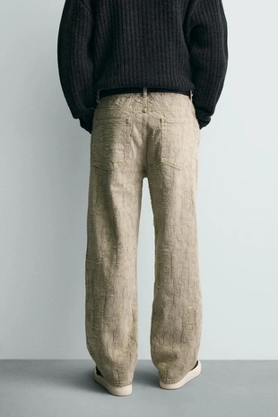 Брюки STRAIGHT FIT жаккард