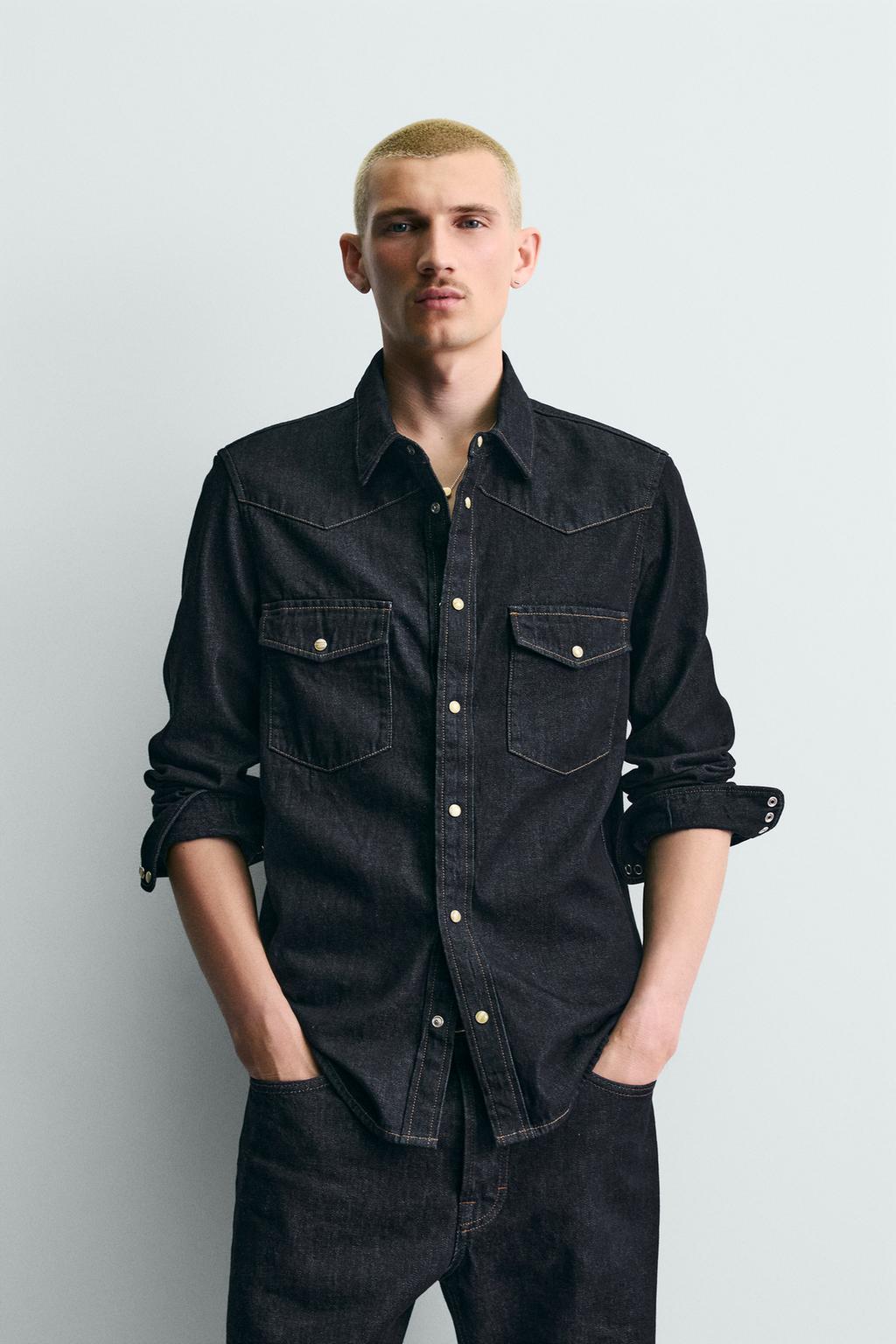 ДЖИНСОВАЯ РУБАШКА В КОВБОЙСКОМ СТИЛЕ