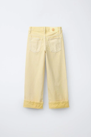 Yellow | 0621/600/300 - Zara Брюки прямого кроя