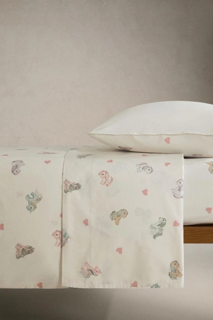 Детский простыней с принтом сердец MY LITTLE PONY©- Заказать в России