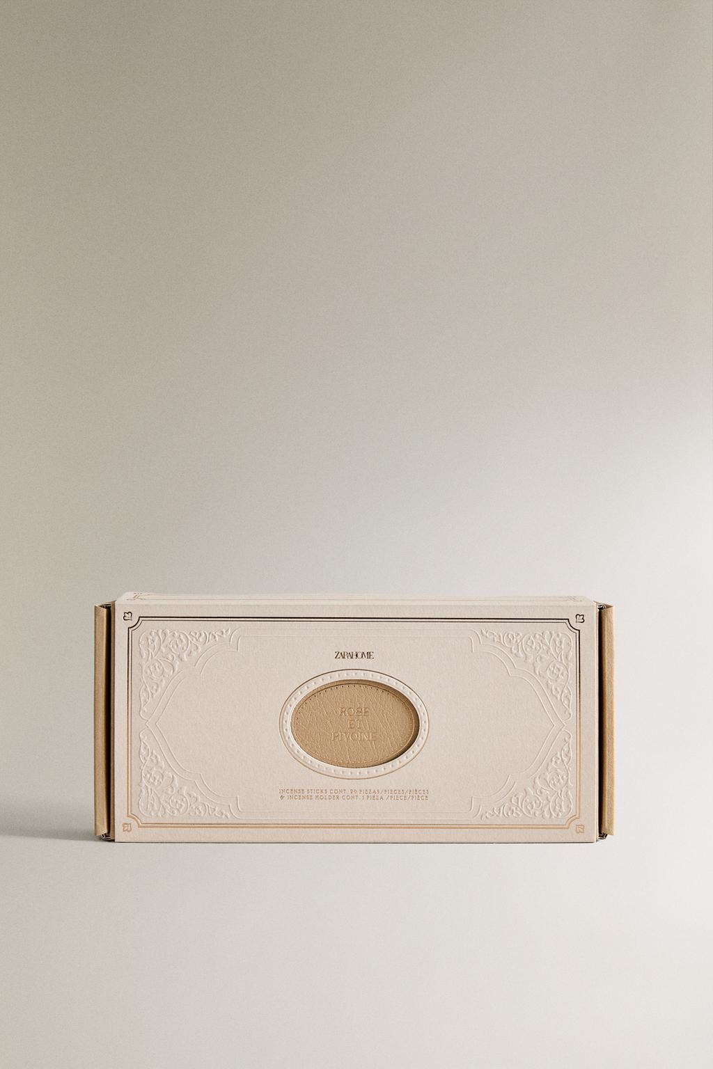 Ароматизированные палочки благовоний rose et pivoine с подставкой