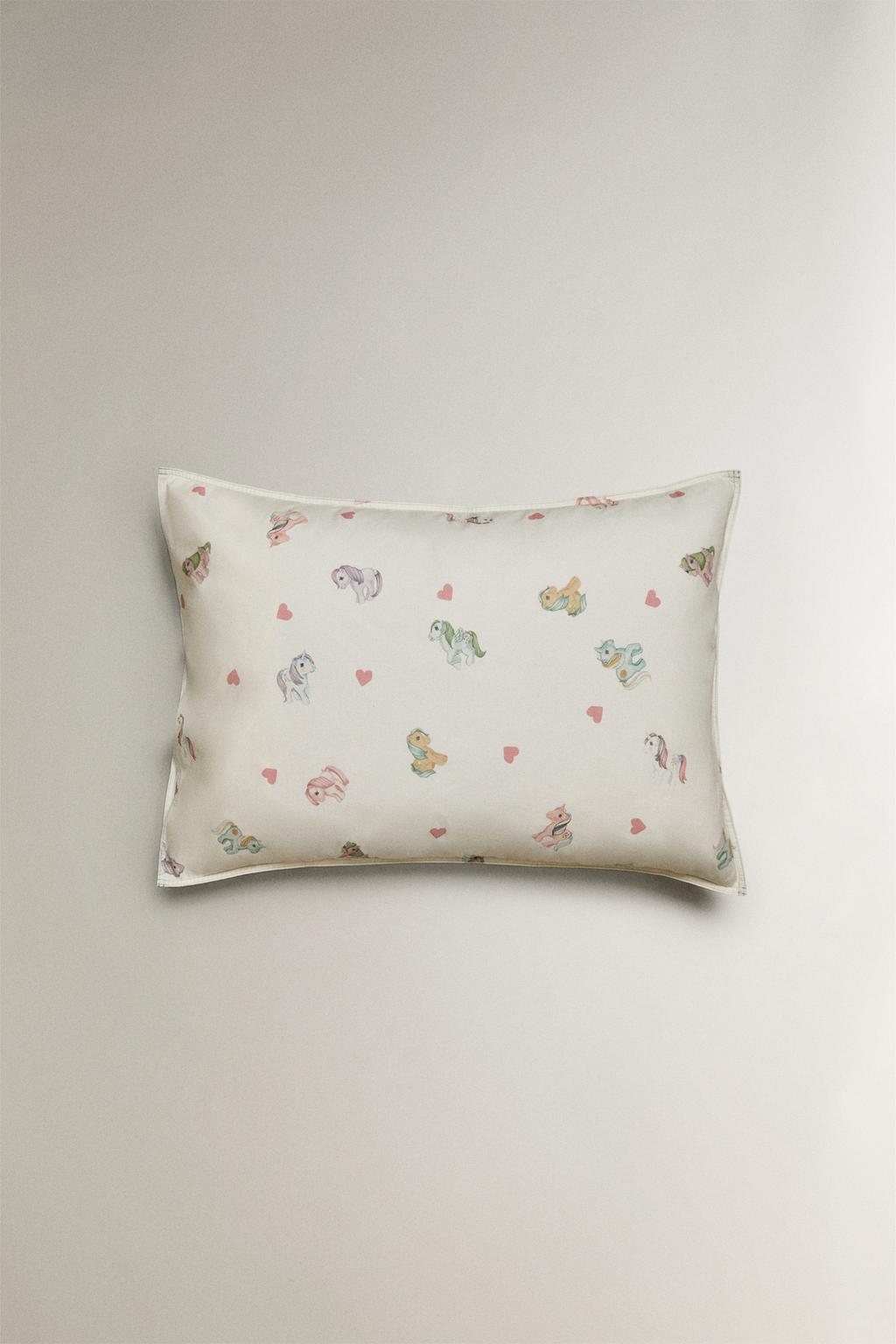 Детская наволочка с принтом сердец my little pony©