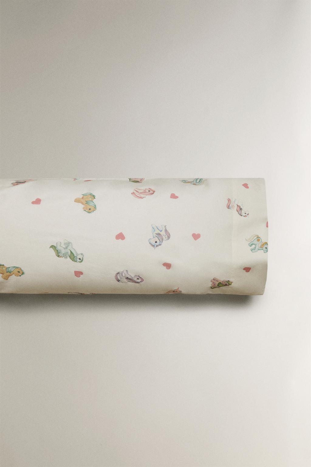 Детская наволочка с принтом сердец my little pony©