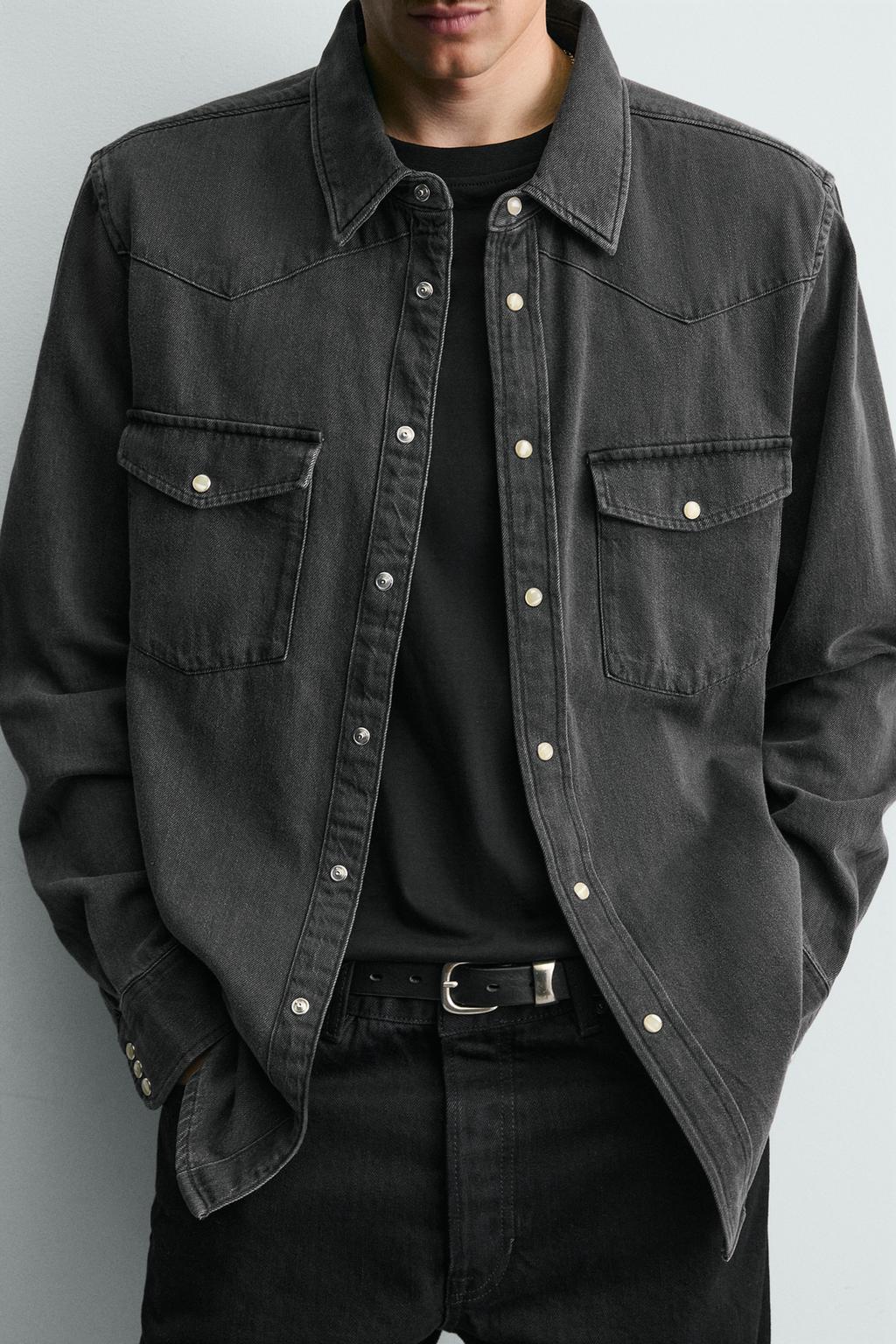 ДЖИНСОВАЯ РУБАШКА В КОВБОЙСКОМ СТИЛЕ