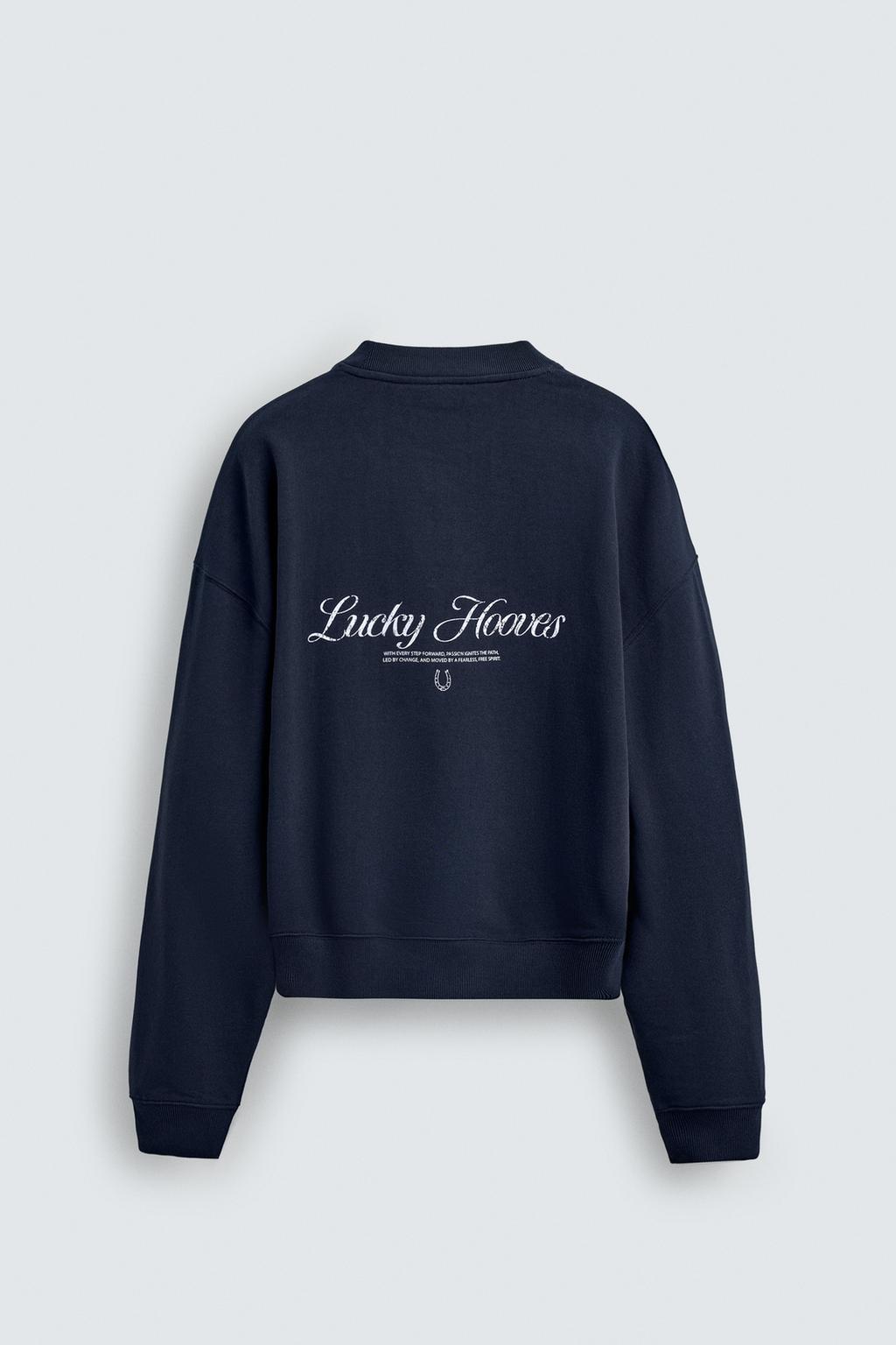 ТОЛСТОВКА CREWNECK С ПРИНТОМ «ЛОШАДЬ»