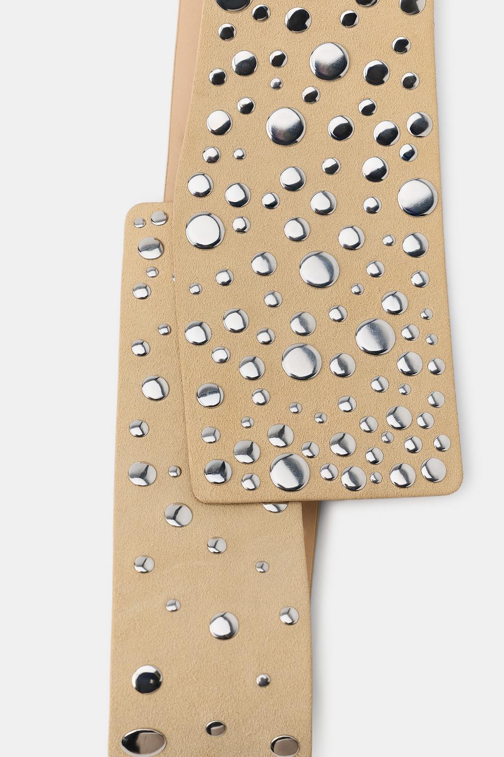 КОЖАНЫЙ РЕМЕНЬ-КОРСЕТ 100% С ЗАКЛЕПКАМИ