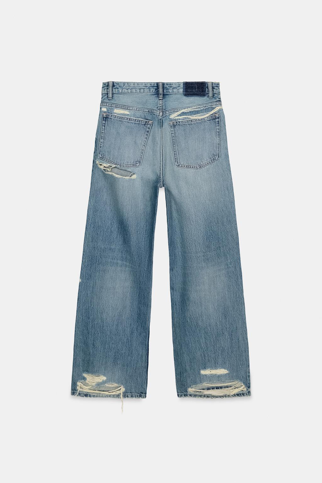 ДЖИНСЫ TRF BOYFRIEND СО СРЕДНЕЙ ПОСАДКОЙ И РАЗРЕЗАМИ