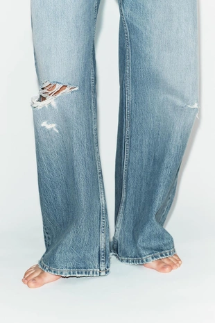 Джинсы TRF BOYFRIEND со средней посадкой и разрезами- Заказать в России