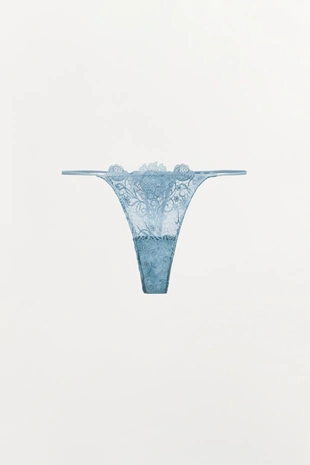Кружевные трусы-танга- Заказать в России