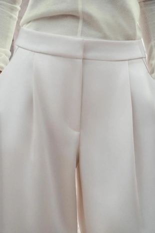 Брюки BARREL из атласа- Заказать в России