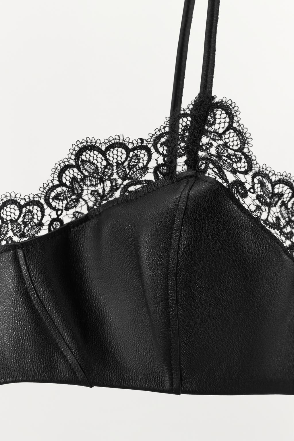 БЮСТГАЛЬТЕР ИЗ 100% КОЖИ С КРУЖЕВОМ