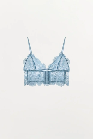 Кружевной бралетт с треугольными чашками- Заказать в России