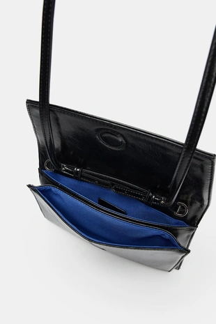 Мини-сумка из лакированной кожи- Заказать в России