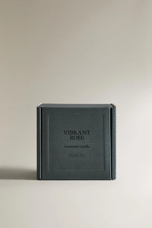 Ароматическая свеча яркая роза (150 г)- Заказать в России