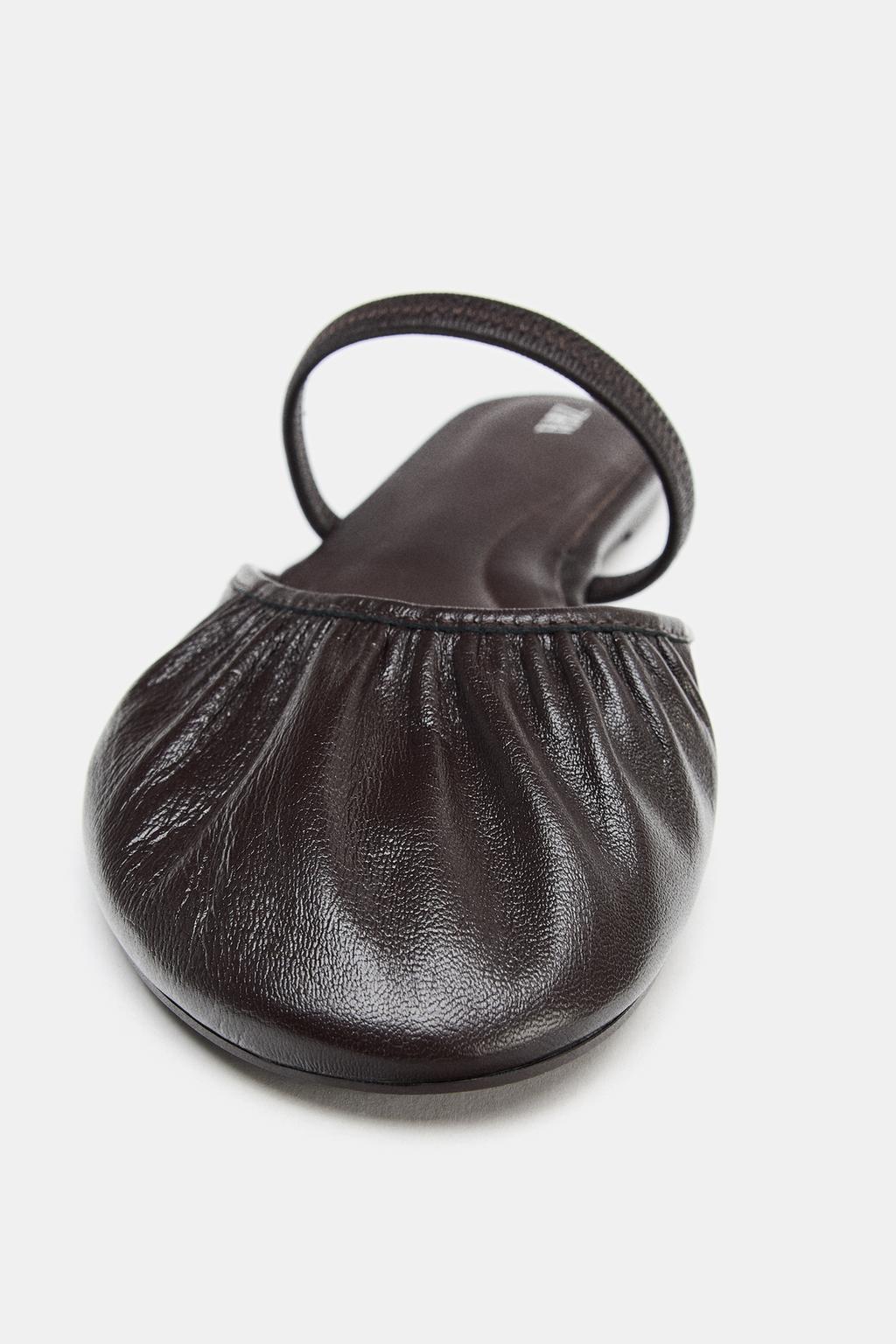 КОЖАНЫЕ БАЛЕТКИ-МЮЛИ