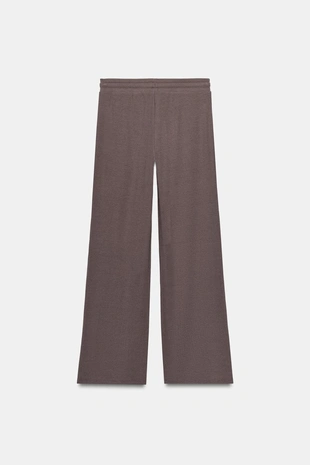 Брюки прямого кроя в рубчик- Заказать в России