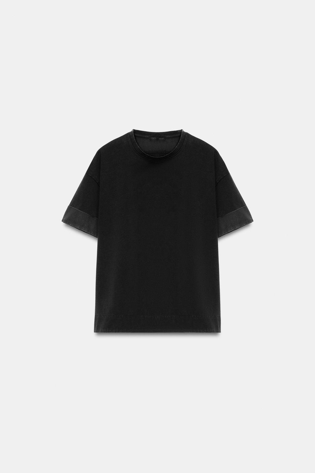 ФУТБОЛКА ИЗ ПЛОТНОГО ХЛОПКА С КОРОТКИМИ РУКАВАМИ