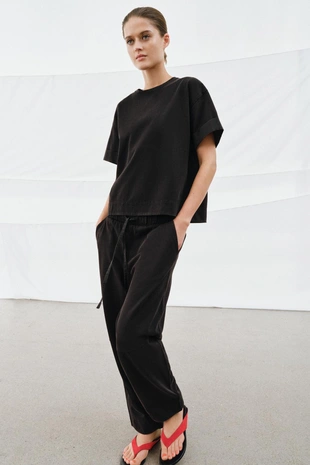 Брюки WIDE-LEG из плотного хлопка