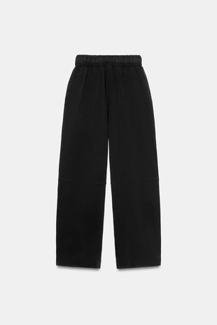 Брюки WIDE-LEG из плотного хлопка- Заказать в России