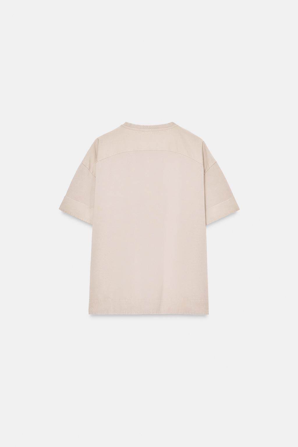 ФУТБОЛКА ИЗ ПЛОТНОГО ХЛОПКА С КОРОТКИМИ РУКАВАМИ